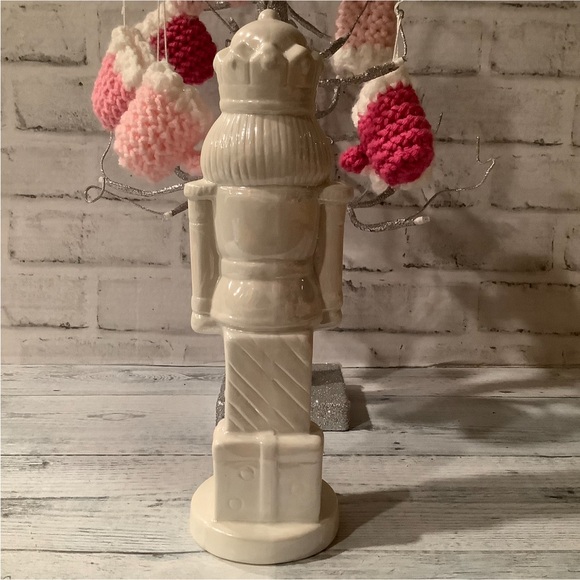 Peppermint Square 10” Pearlized Nutcracker Decor - Picture 6 of 8